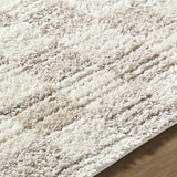 Belita Beige Luxe Shag Area Rug - Ornate Home