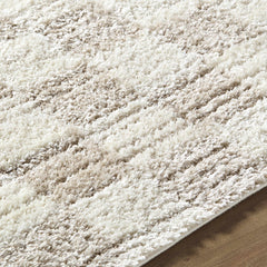 Belita Beige Luxe Shag Area Rug - Ornate Home