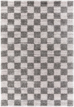 Belita Charcoal Luxe Shag Area Rug - Ornate Home