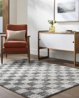 Belita Charcoal Luxe Shag Area Rug - Ornate Home