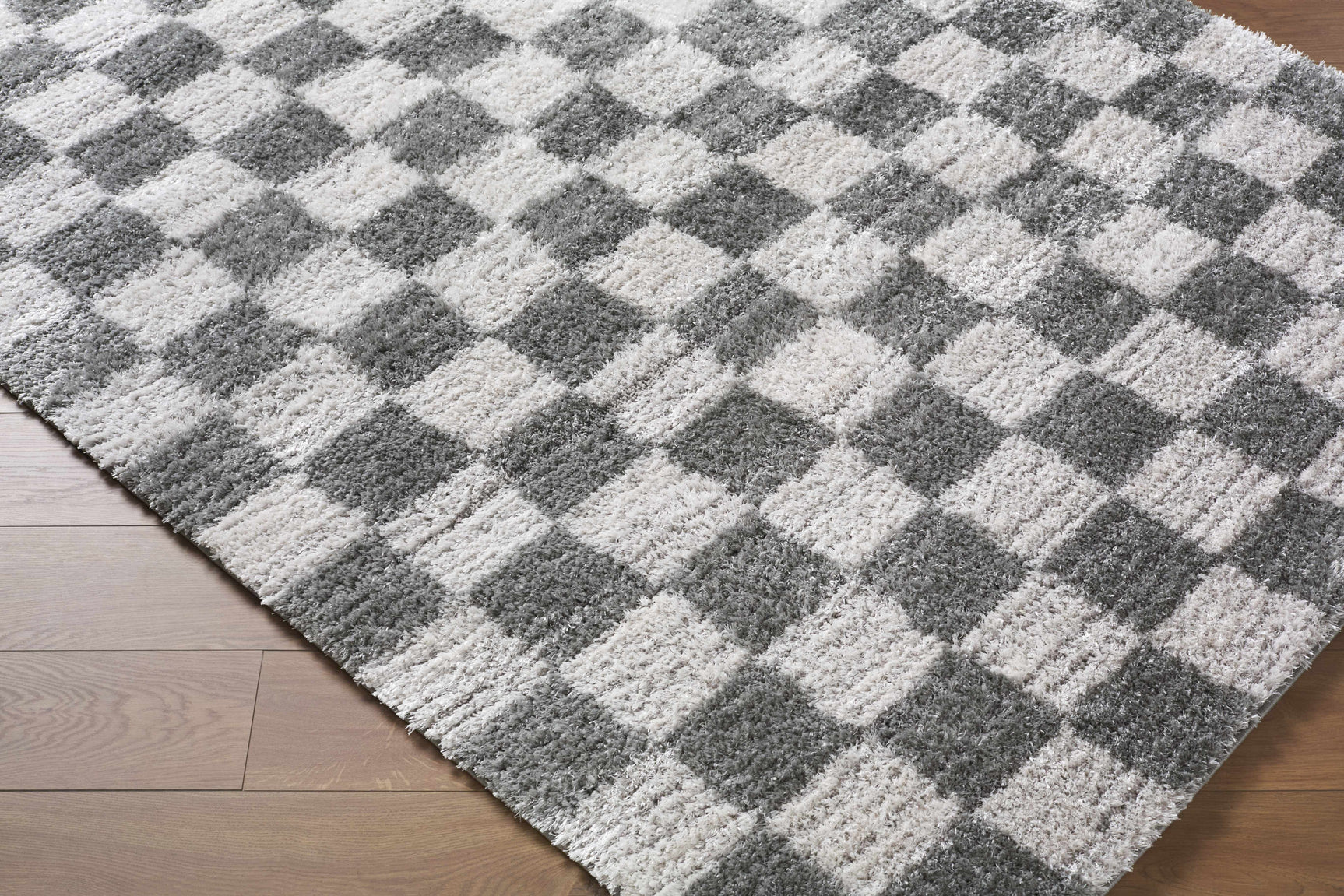Belita Charcoal Luxe Shag Area Rug - Ornate Home
