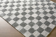 Belita Charcoal Luxe Shag Area Rug - Ornate Home