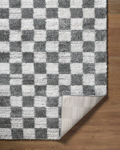 Belita Charcoal Luxe Shag Area Rug - Ornate Home