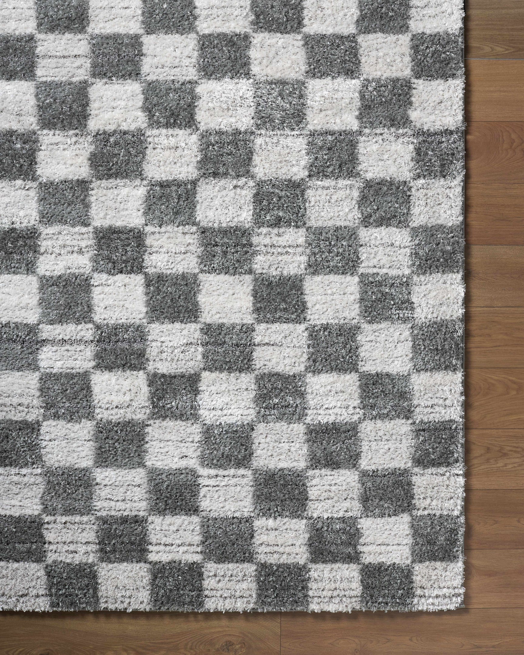 Belita Charcoal Luxe Shag Area Rug - Ornate Home