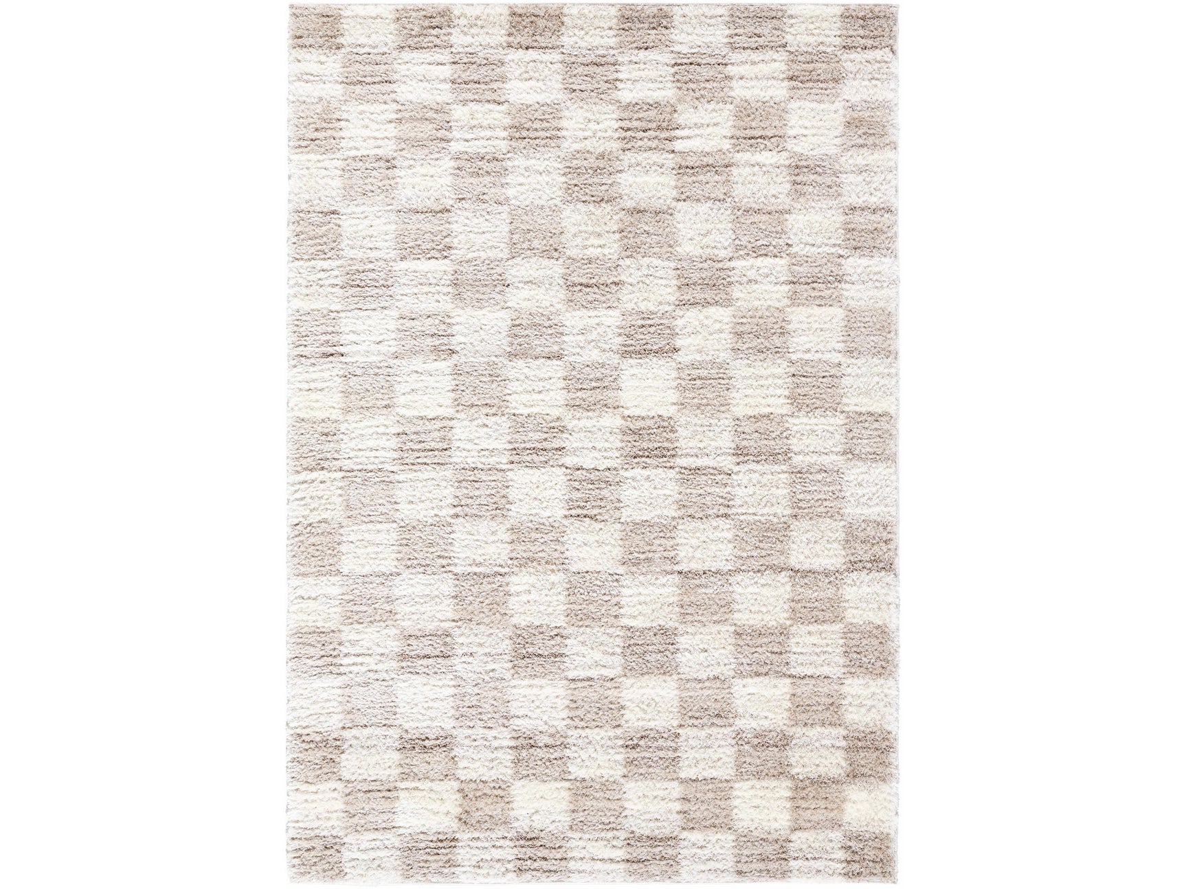 Belita Cream Luxe Shag Area Rug - Ornate Home