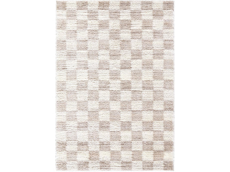 Belita Cream Luxe Shag Area Rug - Ornate Home