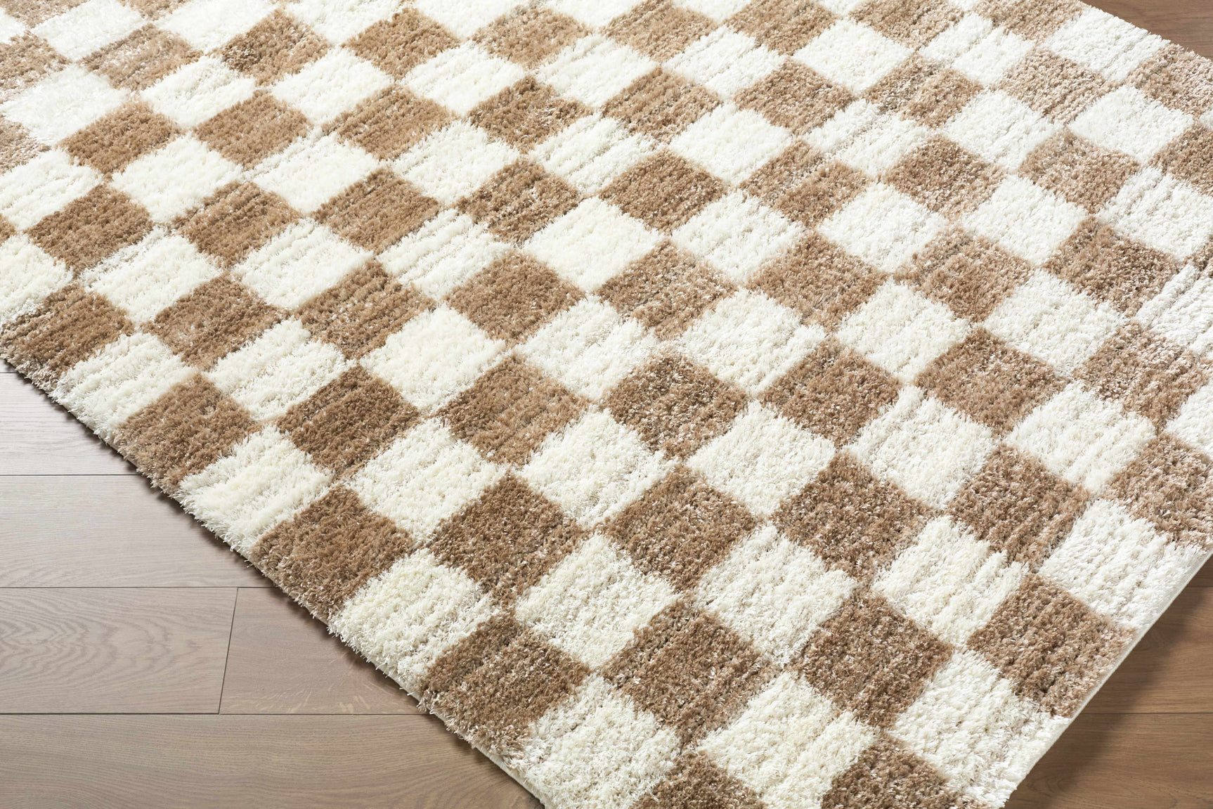 Belita Cream Luxe Shag Area Rug - Ornate Home