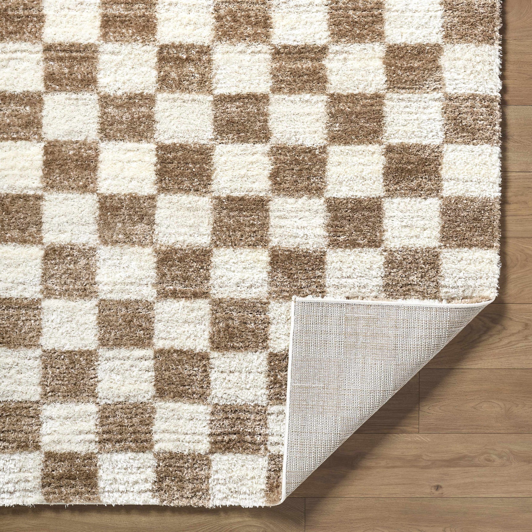 Belita Cream Luxe Shag Area Rug - Ornate Home
