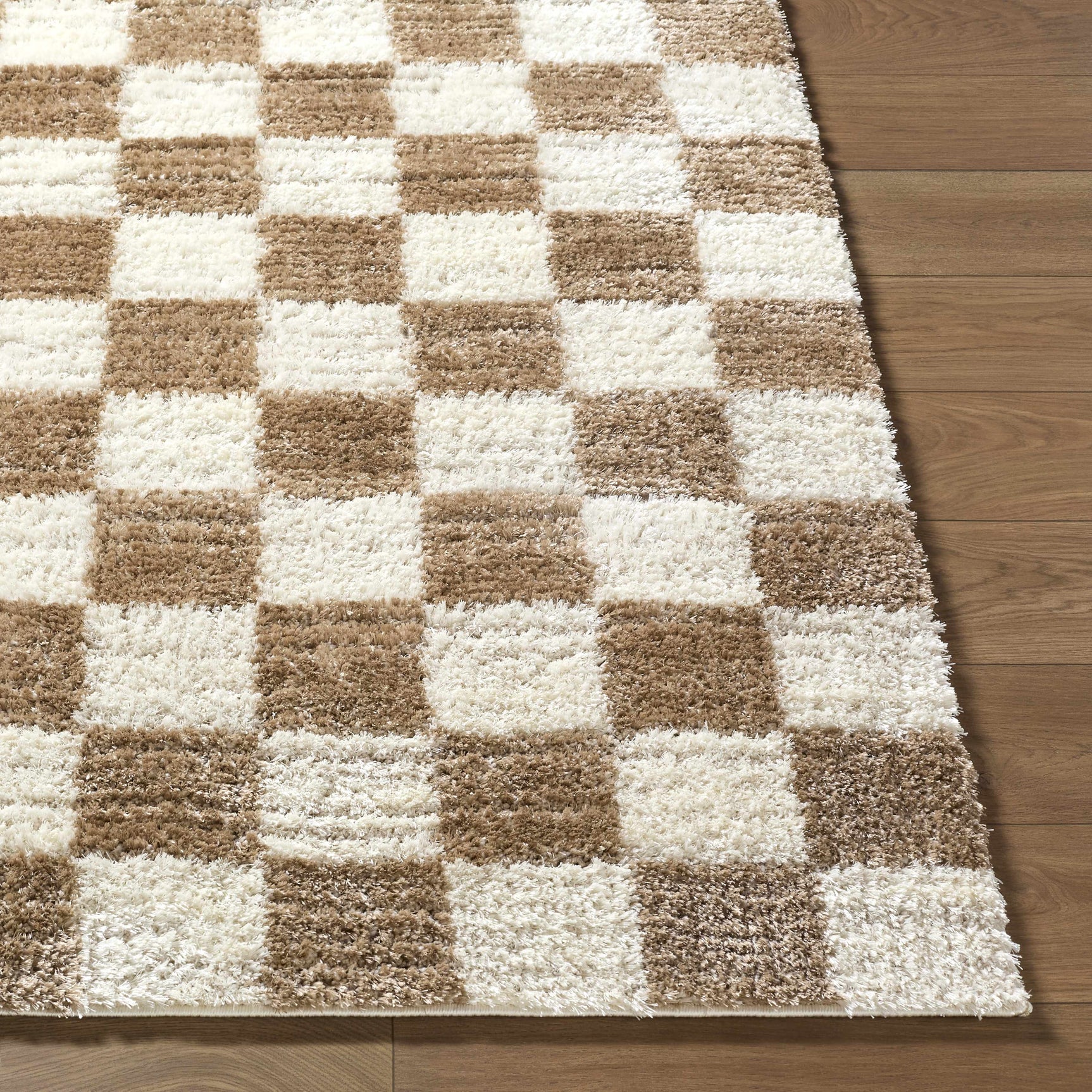 Belita Cream Luxe Shag Area Rug - Ornate Home