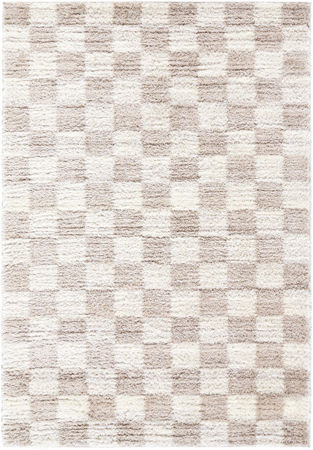 Belita Cream Luxe Shag Area Rug - Ornate Home