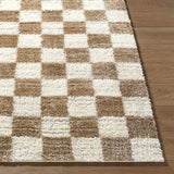 Belita Cream Luxe Shag Area Rug - Ornate Home
