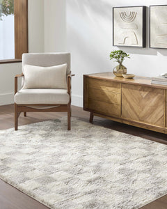 Belita Tan Luxe Shag Area Rug - Ornate Home