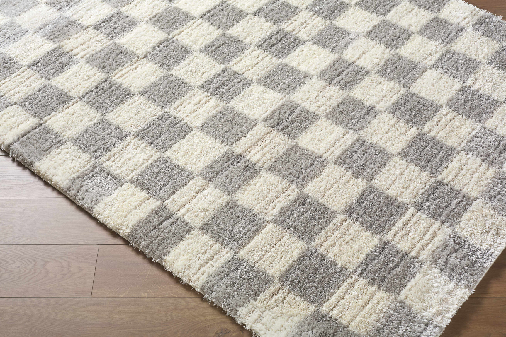 Belita Tan Luxe Shag Area Rug - Ornate Home