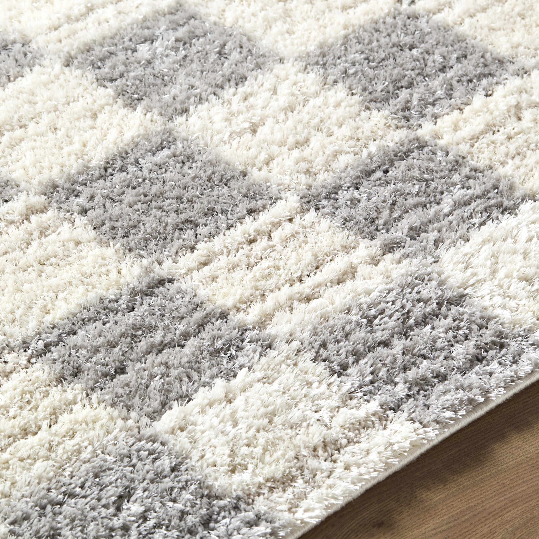 Belita Tan Luxe Shag Area Rug - Ornate Home