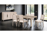 Belize Natural Oak 7 Piece Dining Set - Ornate Home