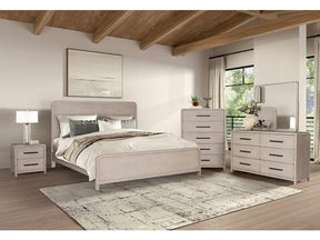 Belize Natural Oak Queen 5 Piece Bedroom Set w/2 Nightstands - Ornate Home