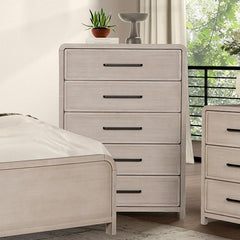 Belize Natural Oak Queen 5 Piece Bedroom Set w/Chest - Ornate Home