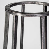 Bella Black Large Metal Cylindrical Cage Candle Holder Lantern - Ornate Home