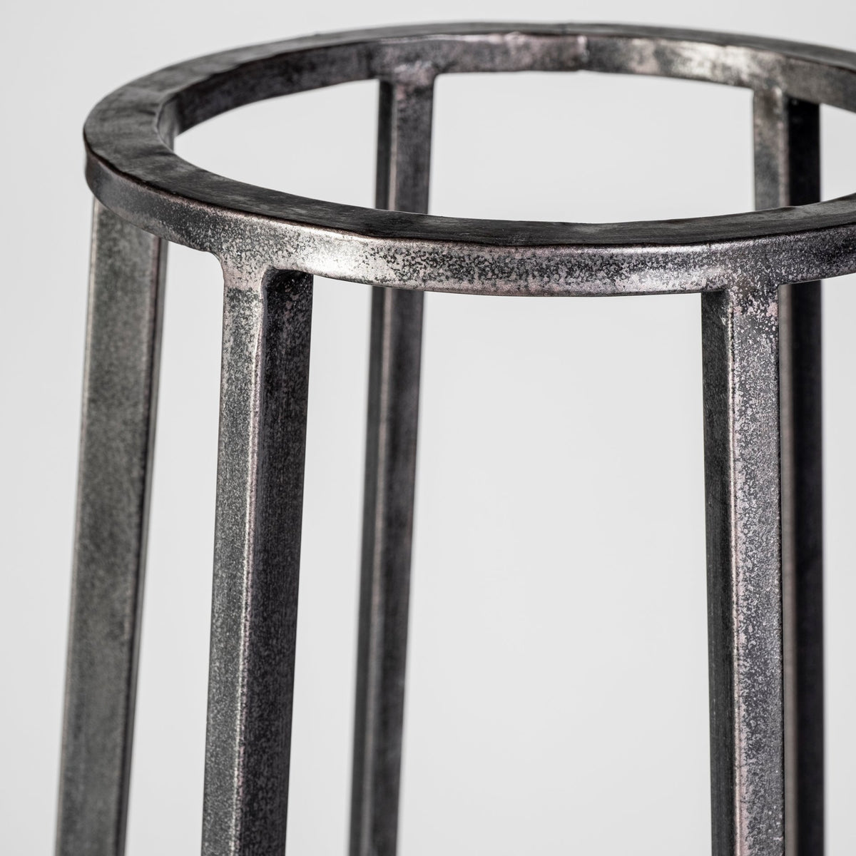 Bella Black Small Metal Cylindrical Cage Candle Holder Lantern - Ornate Home
