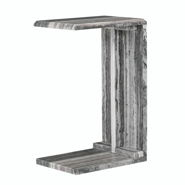 Bella Black Stripe C-Table - Ornate Home