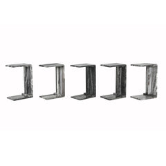 Bella Black Stripe C-Table - Ornate Home