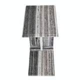 Bella Black Stripe C-Table - Ornate Home