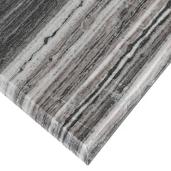 Bella Black Stripe C-Table - Ornate Home