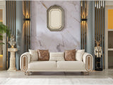 Bella Cream Stationary Loveseat