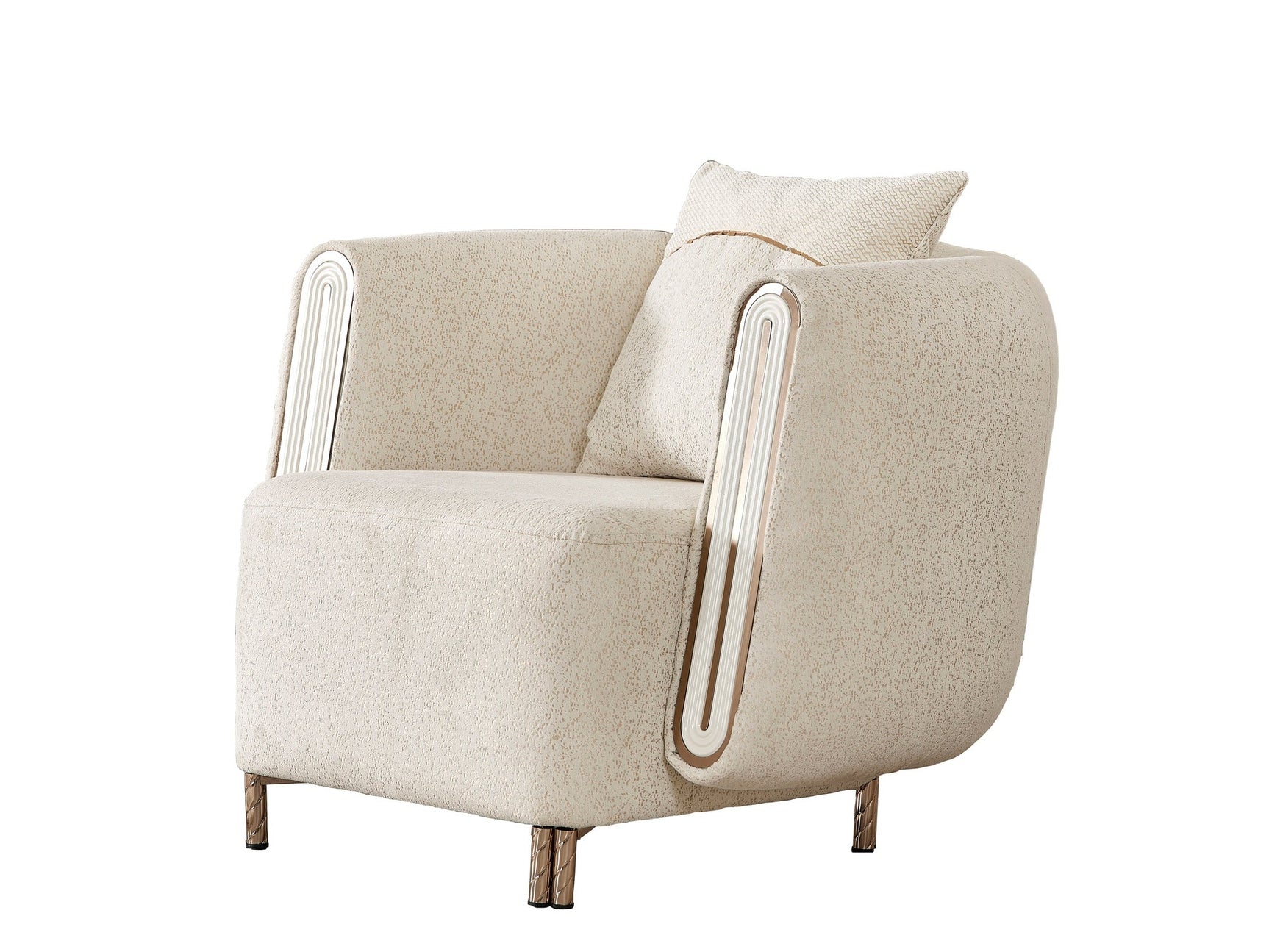 Bella Cream 3-pieces (Sofa & Loveseat & Chair) Living Room Set