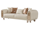 Bella Cream 3-pieces (Sofa & Loveseat & Chair) Living Room Set
