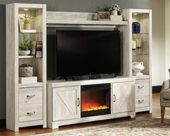 Bellaby Black 4-Piece Entertainment Center with Fireplace - Ornate Home