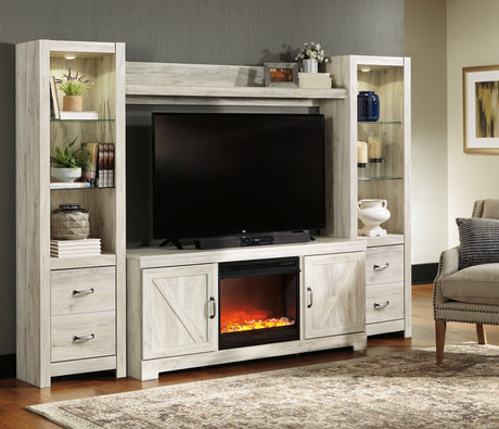 Bellaby Black 4-Piece Entertainment Center with Fireplace - Ornate Home