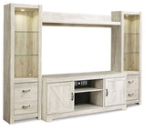 Bellaby Whitewash 4-Piece Entertainment Center (Online Special Price) - Ornate Home