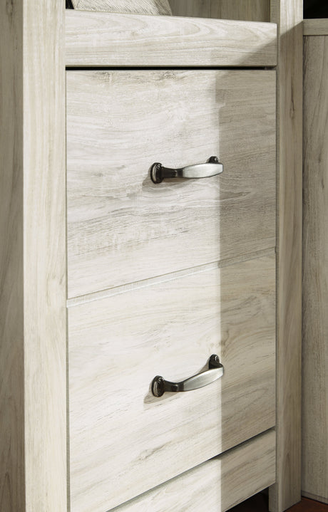 Bellaby Whitewash 4-Piece Entertainment Center with Electric Fireplace - Ornate Home