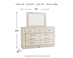 Bellaby Whitewash Dresser and Mirror - Ornate Home