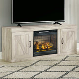 Bellaby Whitewash Entertainment Center - Ornate Home