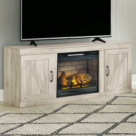 Bellaby Whitewash Entertainment Center - Ornate Home