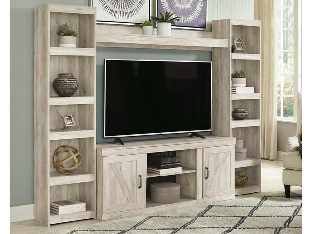 Bellaby Whitewash Entertainment Center - Ornate Home