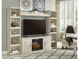 Bellaby Whitewash Entertainment Center - Ornate Home