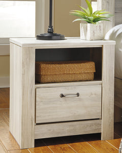 Bellaby Whitewash King Panel Bedroom Set with Dresser, Mirror, Chest and 2 Nightstands - Ornate Home