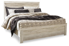 Bellaby Whitewash King Panel Bedroom Set with Dresser, Mirror and 2 Nightstands - Ornate Home