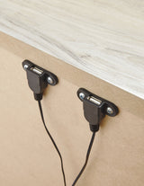 Bellaby Whitewash King Panel Bedroom Set with Dresser, Mirror and 2 Nightstands - Ornate Home