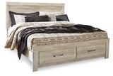Bellaby Whitewash King Storage Bed & 2 Nightstands (Online Special Price) - Ornate Home