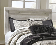 Bellaby Whitewash Queen Panel Bedroom Set with Dresser, Mirror, Chest and 2 Nightstands - Ornate Home