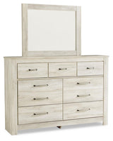 Bellaby Whitewash Queen Panel Headboard, Dresser, Mirror, Chest and 2 Nightstands - Ornate Home