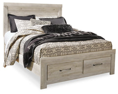 Bellaby Whitewash Queen Panel Storage Bed, Dresser and Nightstand - Ornate Home