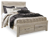 Bellaby Whitewash Queen Panel Storage Bedroom Set with Dresser, Mirror and Nightstand - Ornate Home