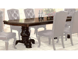 Bellagio Brown Cherry Dining Table w/ 2 x 18" Leaves - Ornate Home