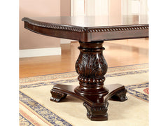 Bellagio Brown Cherry Fabric Dining Room Set / 7-piece - Ornate Home