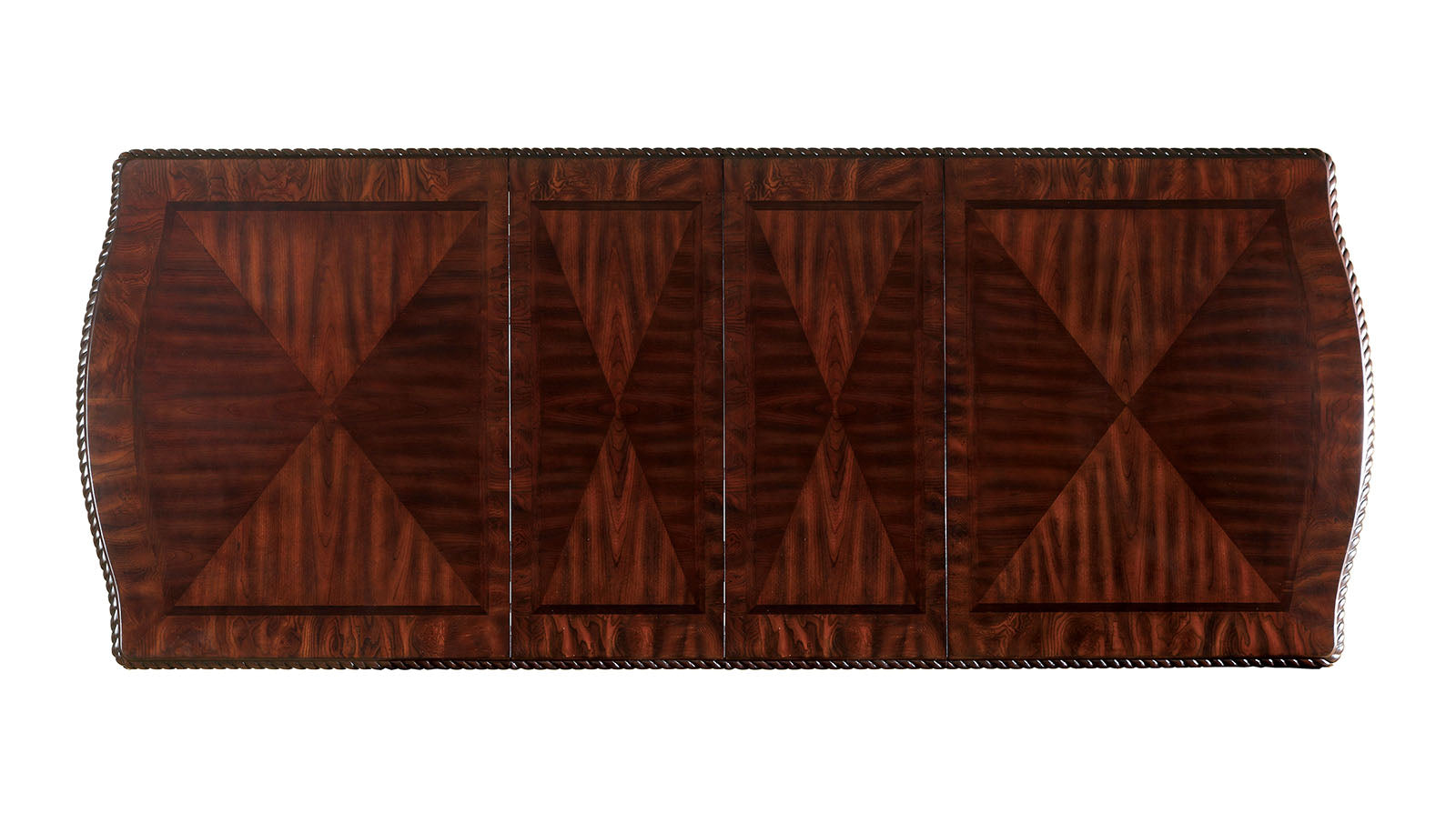 Bellagio Brown Cherry Leatherette Uph. Dining Room Set / 9-piece - Ornate Home